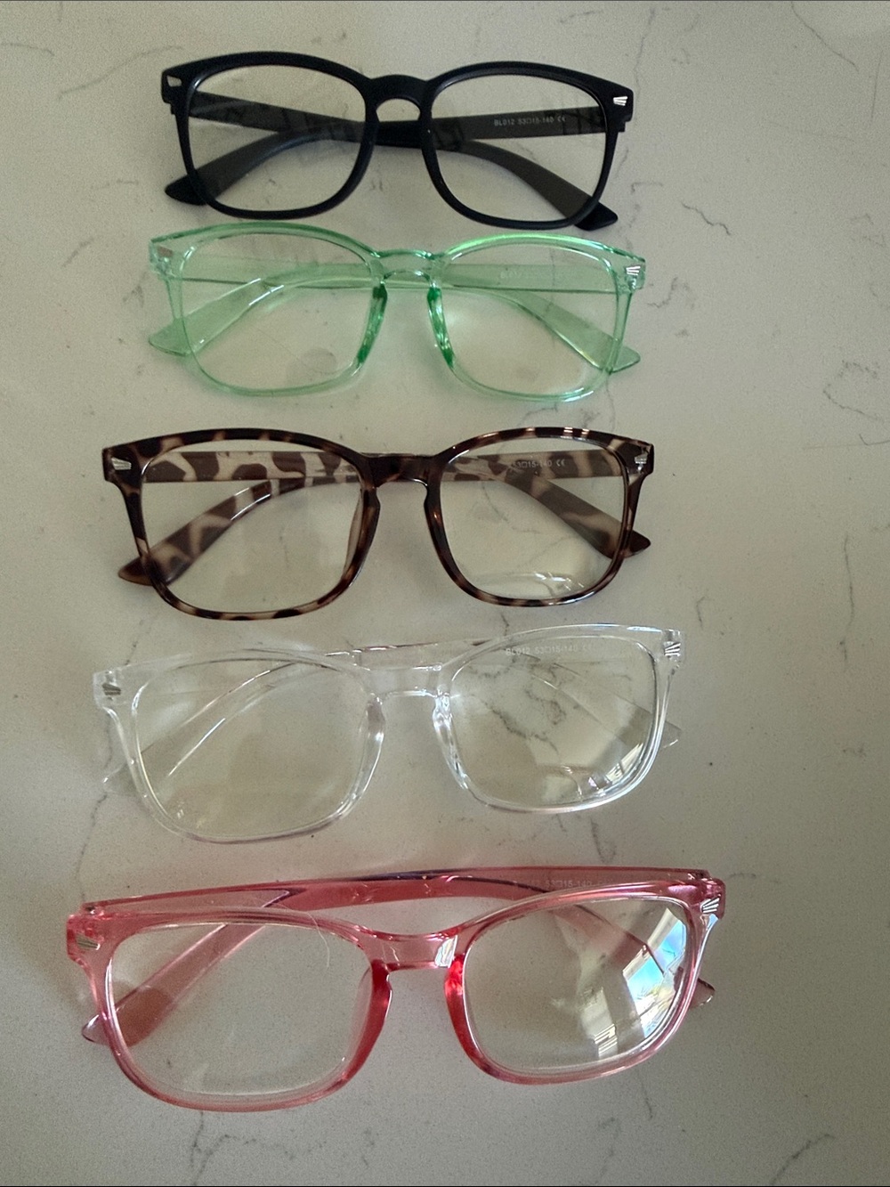 Fashion Blu Light Glasses - Pink, Clear, Green, Tortoise, Black